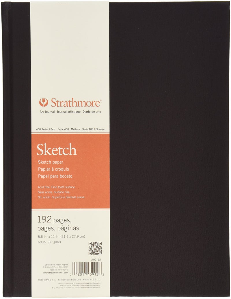 Strathmore 297-12 400 Series Hardbound Art Journal Sketch, 8.5"x11", 96 Sheets - Image 1